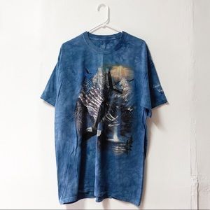 Vintage The Mountain XL Bald Eagle Blue Shirt